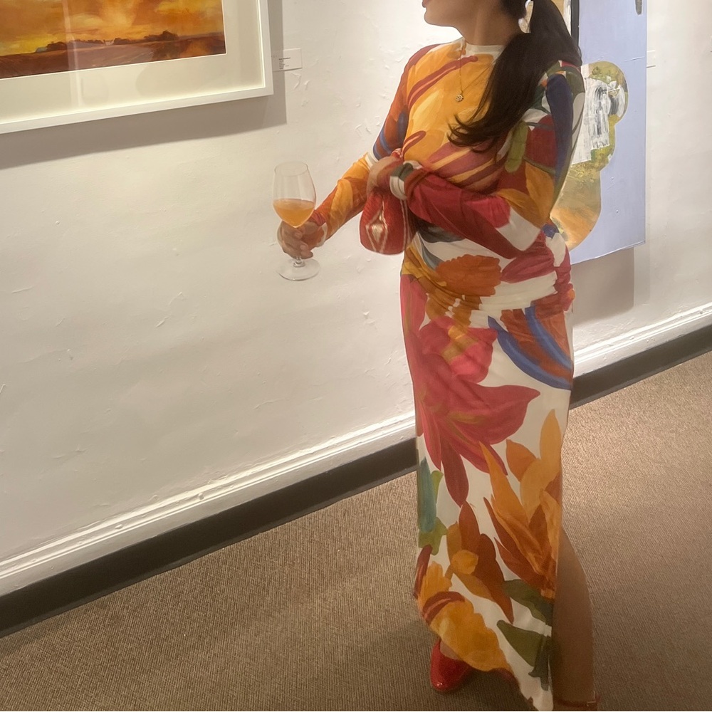 FARM Rio Multicolor Floral Maxi Dress